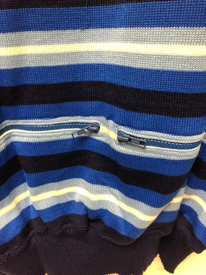 Mistral Vintage Italian Wool Blend Sweater Blue by Santini
