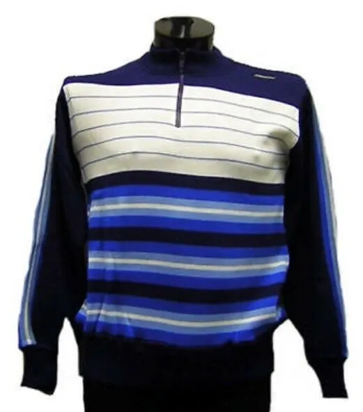 Mistral Vintage Italian Wool Blend Sweater Blue by Santini