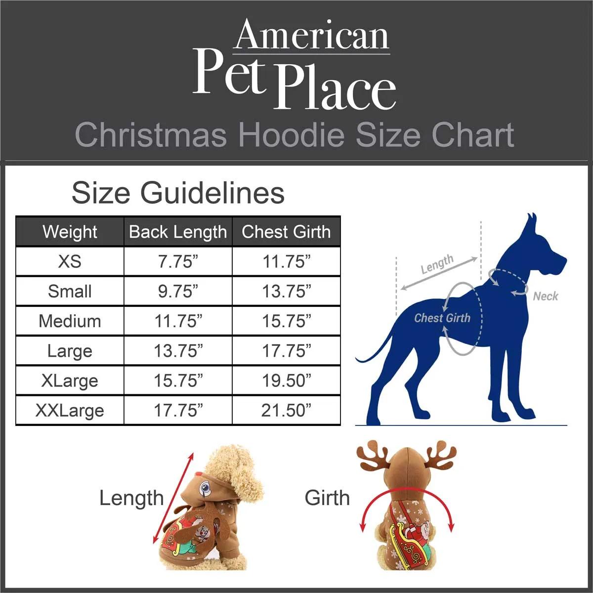 Pet / Dog / Cats Novelty Christmas Hooded Sweatshirt with Antlers