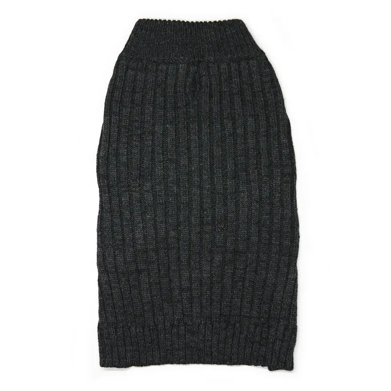 PP Basic Turtleneck Charcoal DOG SWEATER