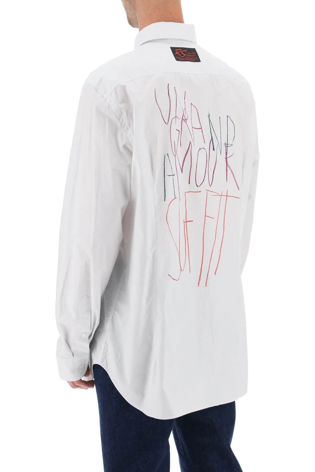 Raf simons philippe vandenberg printed shirt