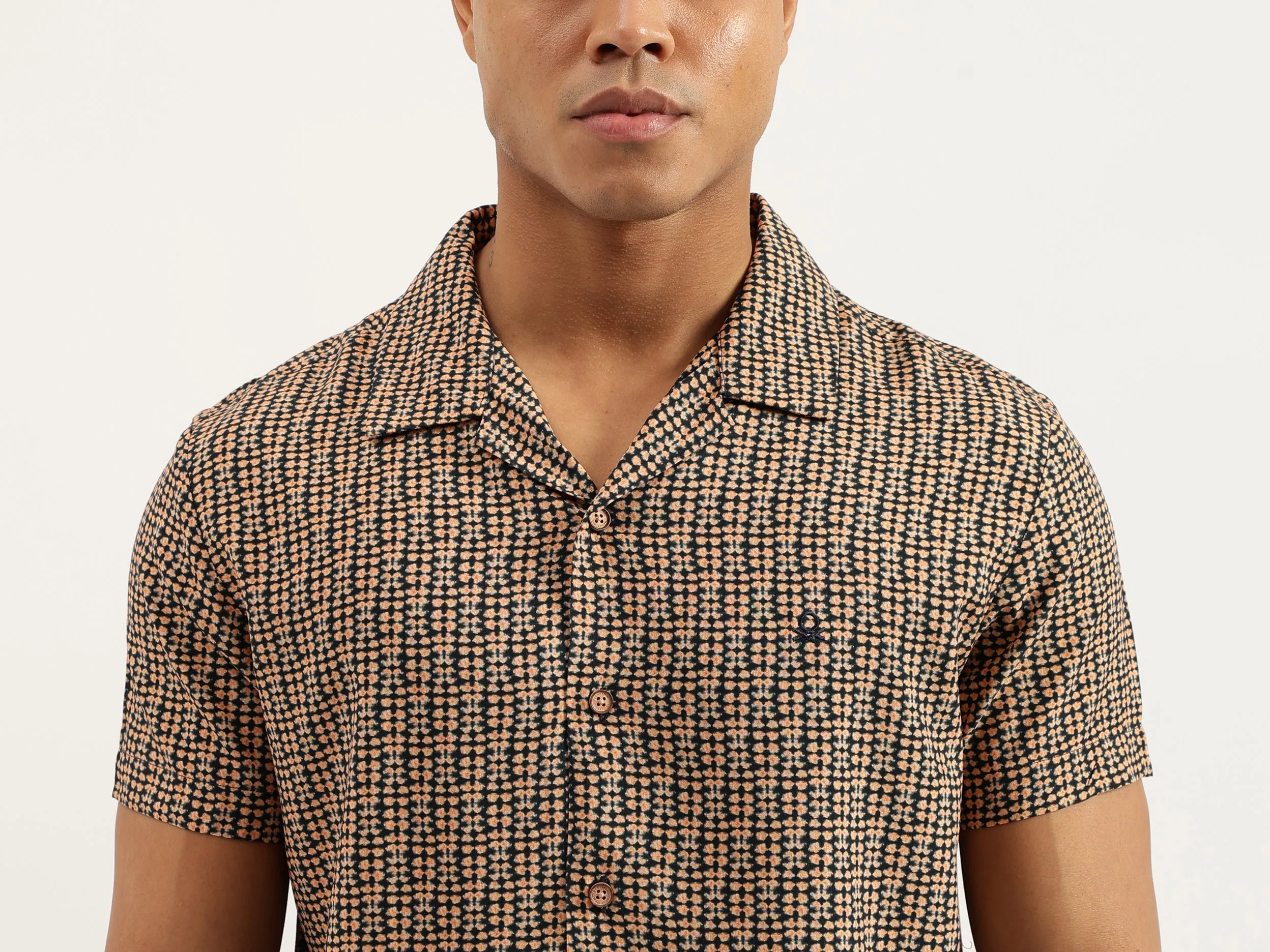 Regular Fit Collared Printed Shirts