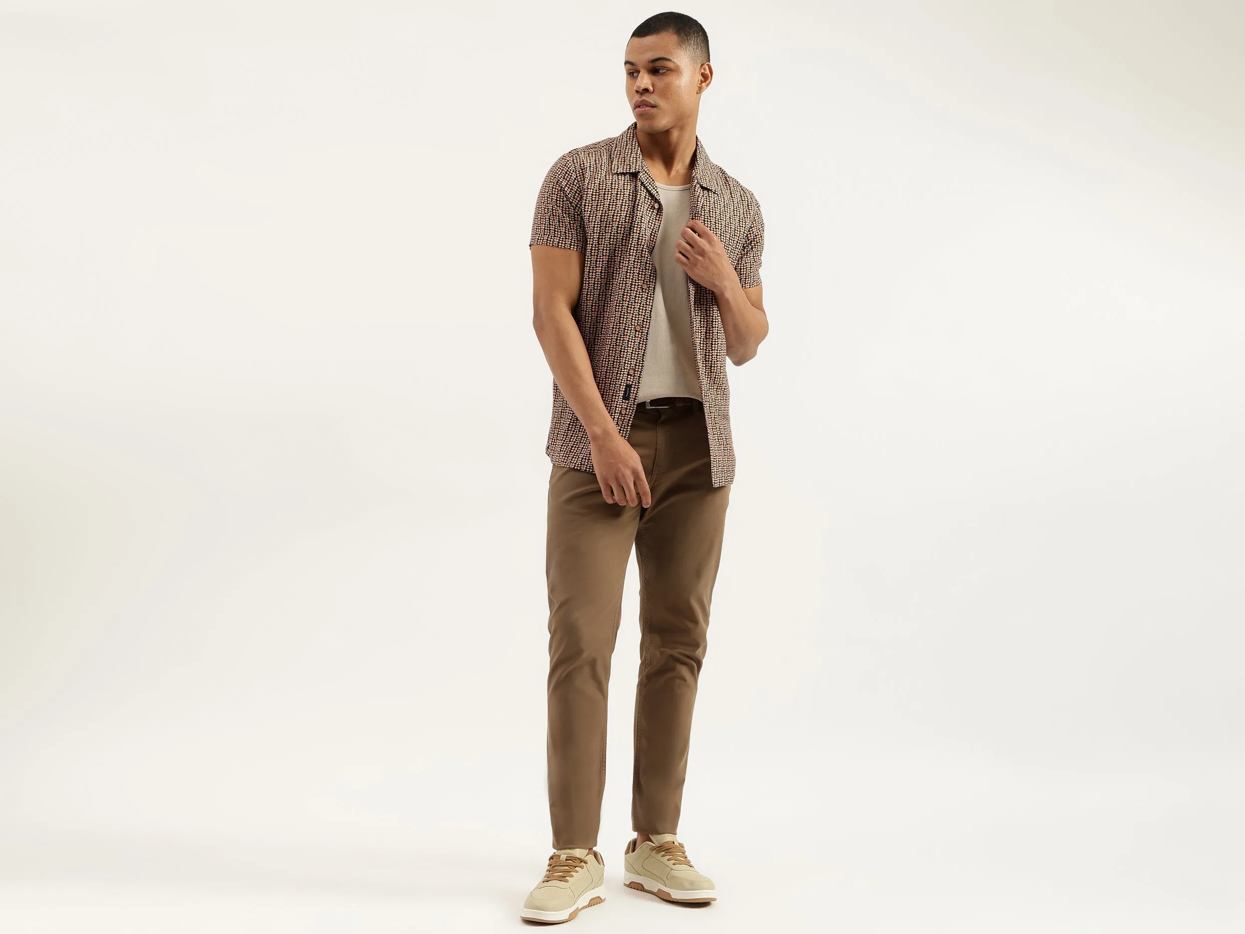 Regular Fit Collared Printed Shirts