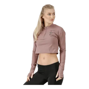Running Division Warm Top Crop Beige