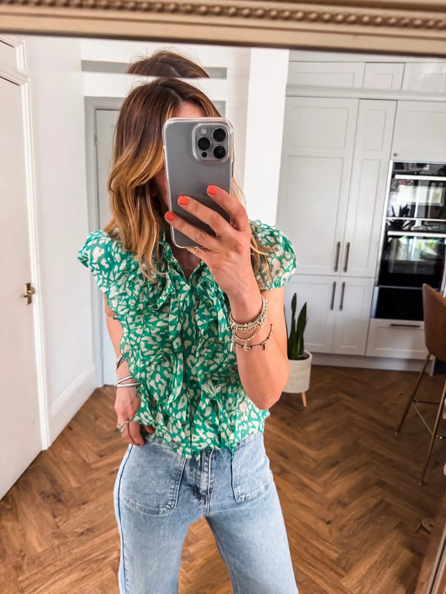 Saint Tropez Lilja Crinkle SS Shirt PREMIUM BRAND