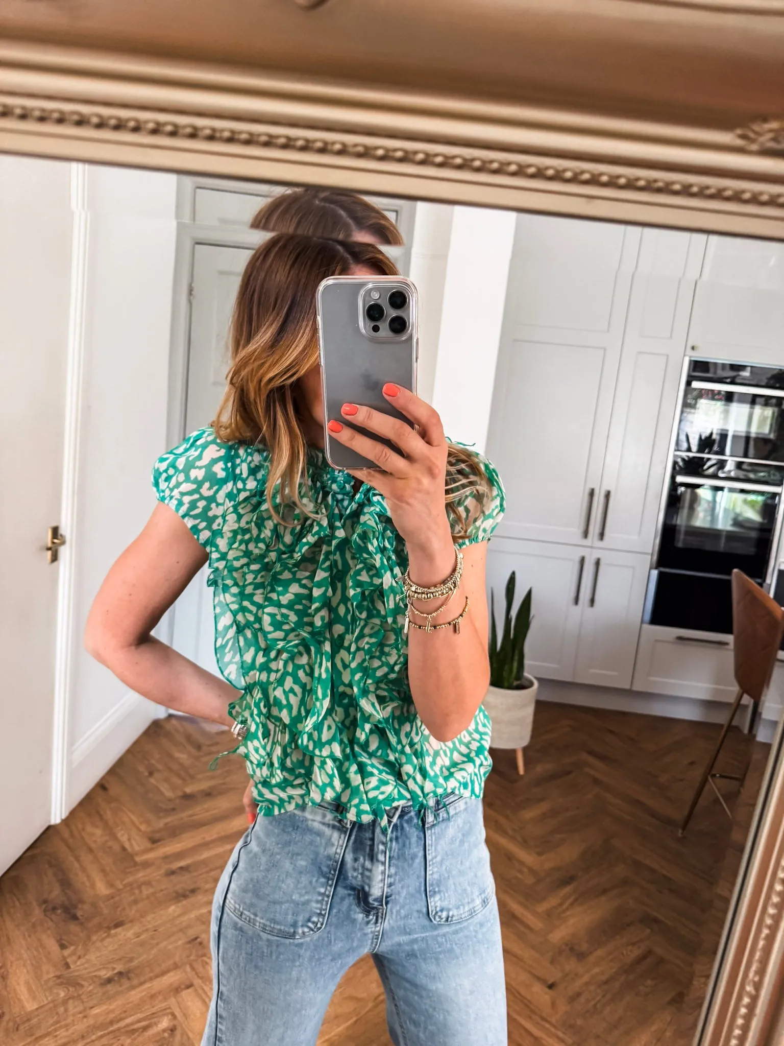 Saint Tropez Lilja Crinkle SS Shirt PREMIUM BRAND