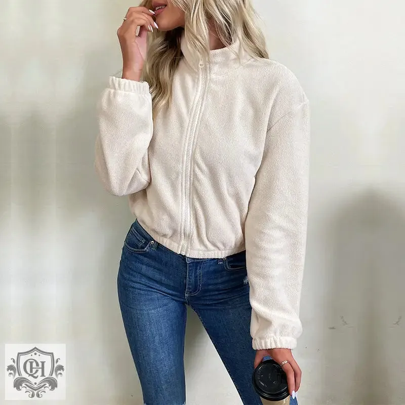 Short Cosy Solid Colour Jacket