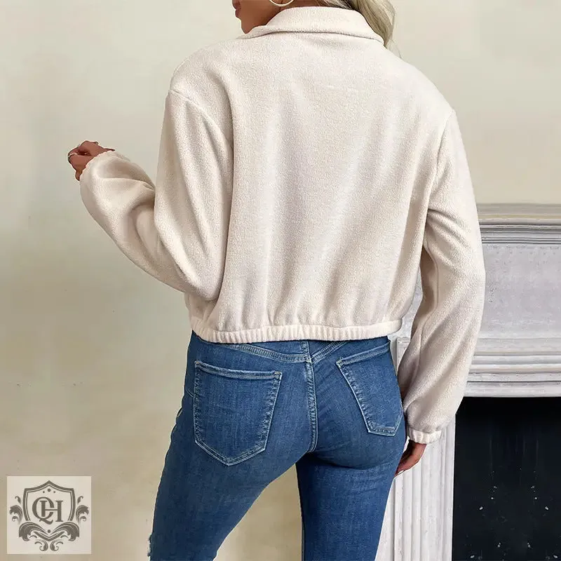 Short Cosy Solid Colour Jacket