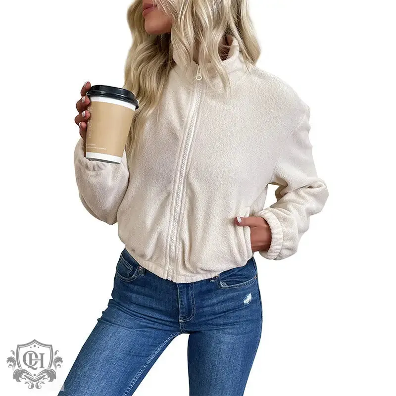 Short Cosy Solid Colour Jacket