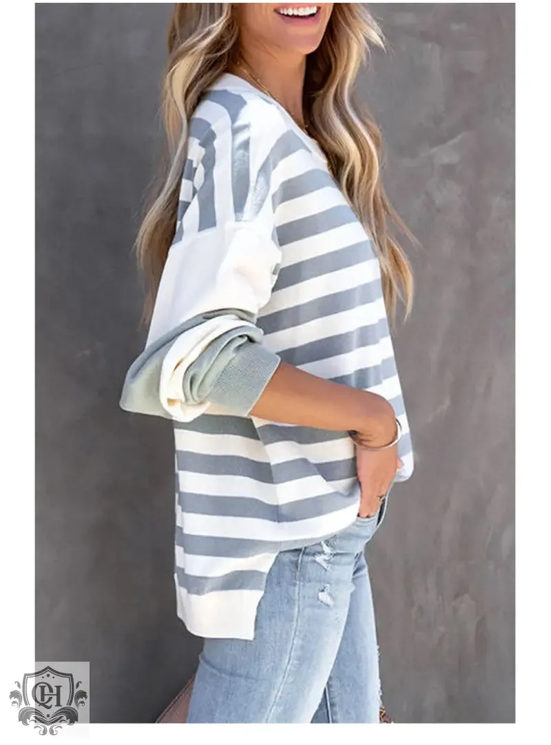 Striped Crew Neck Sweater