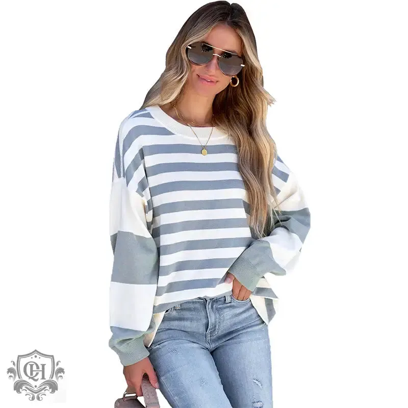 Striped Crew Neck Sweater