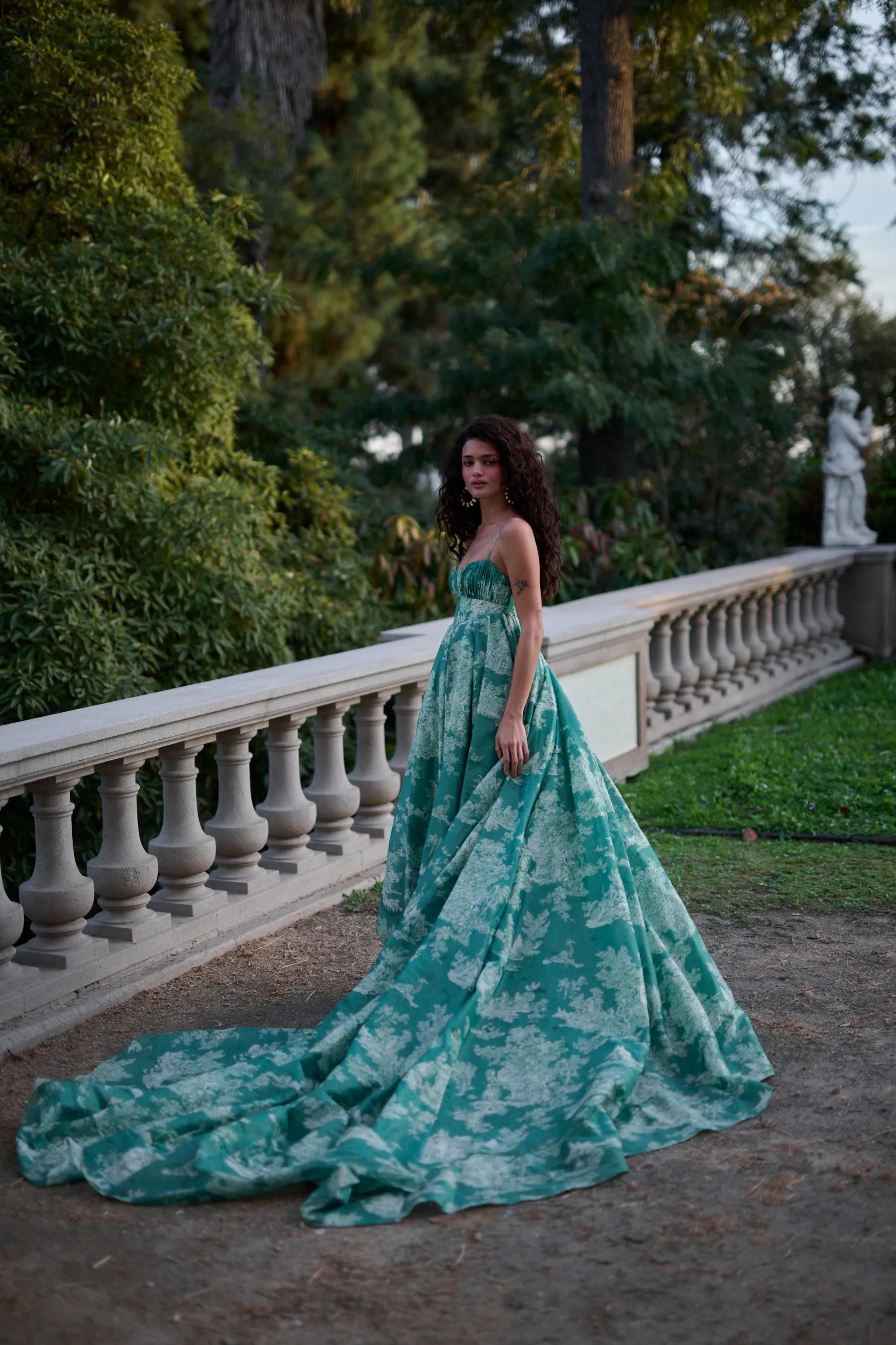 The Cedar Toile Roman Holiday Gown