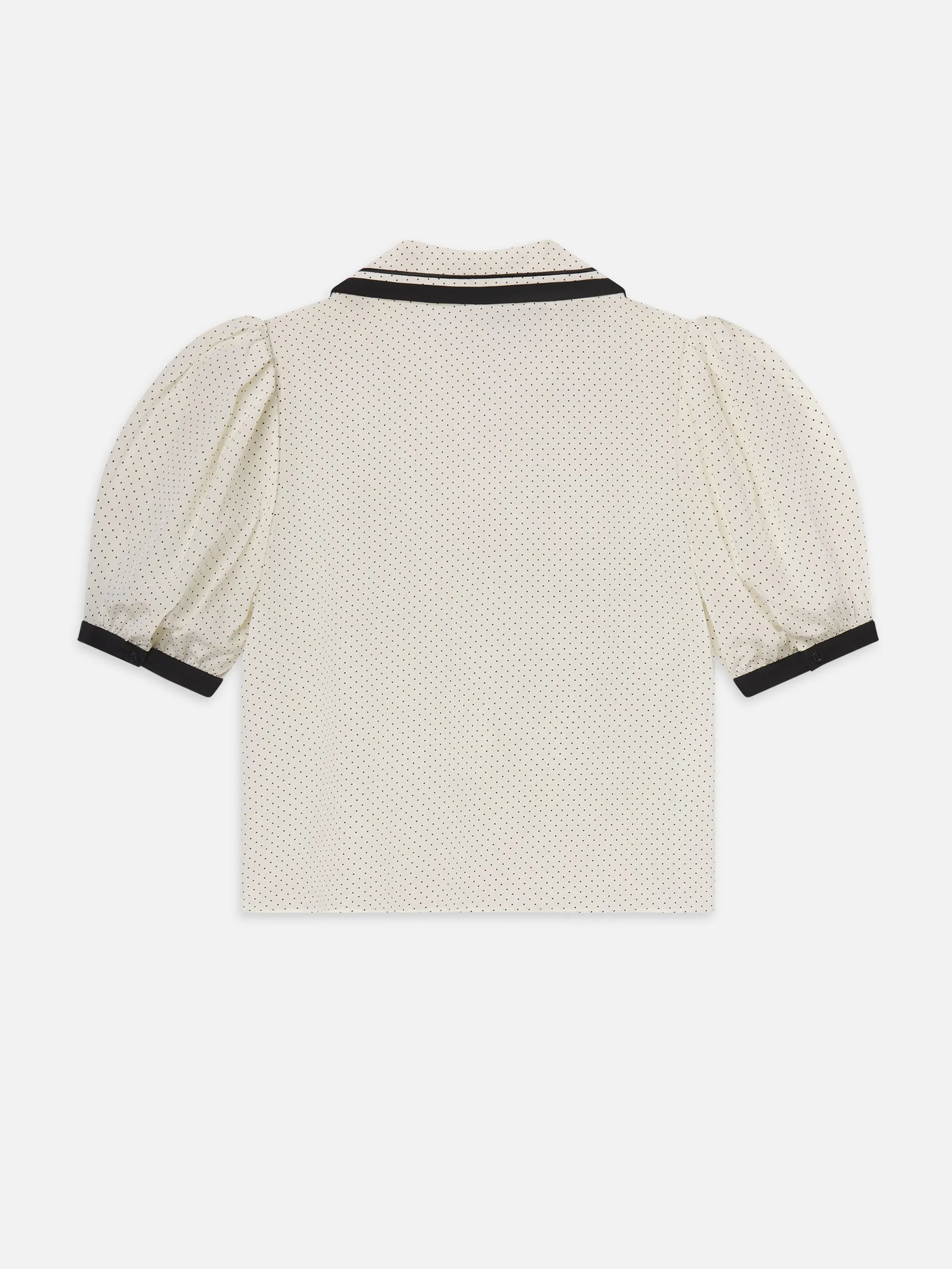 The Polka Dot Sailor Blouse -- Cream Multi