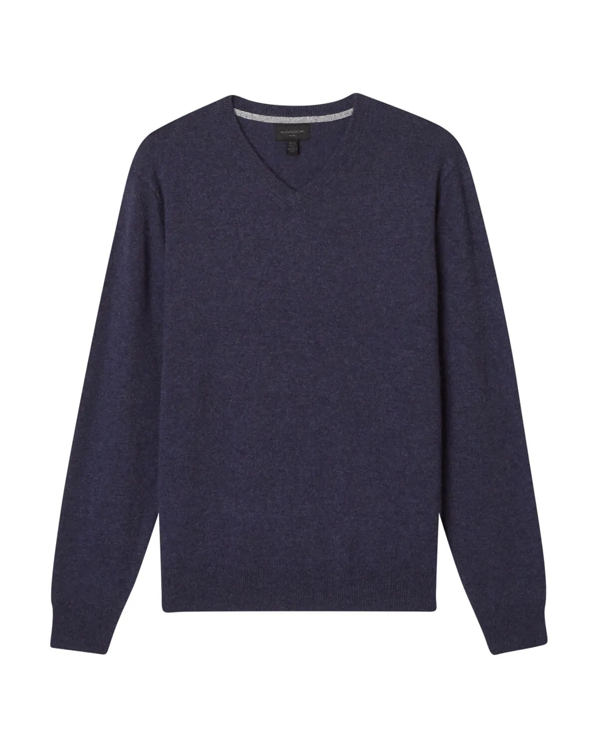 Tipped Cashmere V-Neck Sweater