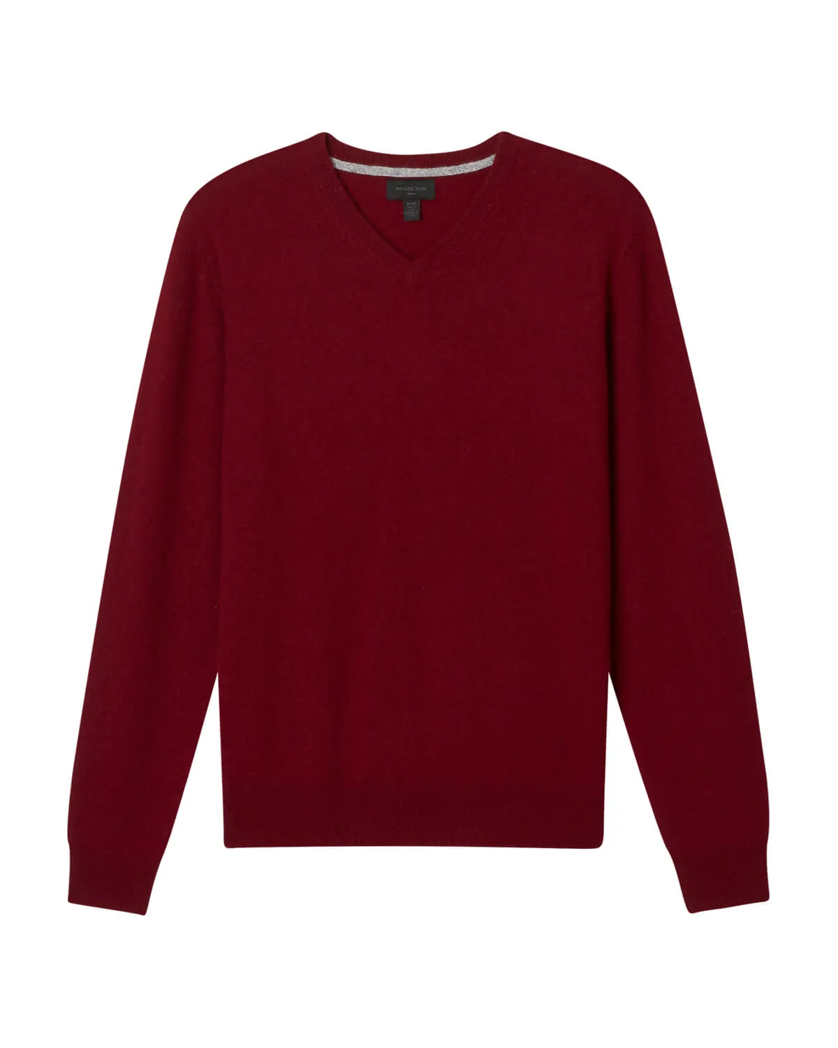 Tipped Cashmere V-Neck Sweater