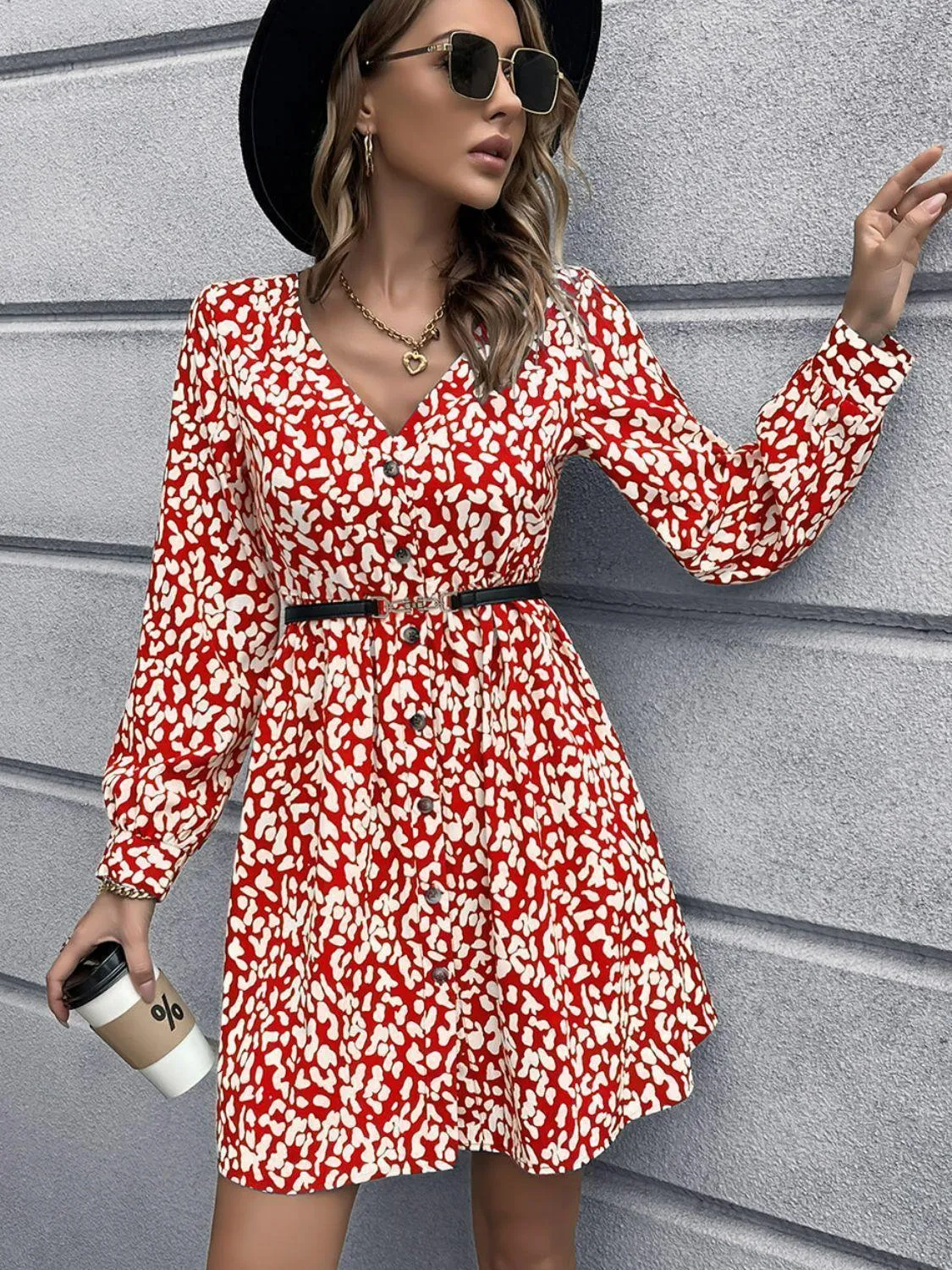 Weekend Leisure Long Sleeve Dress