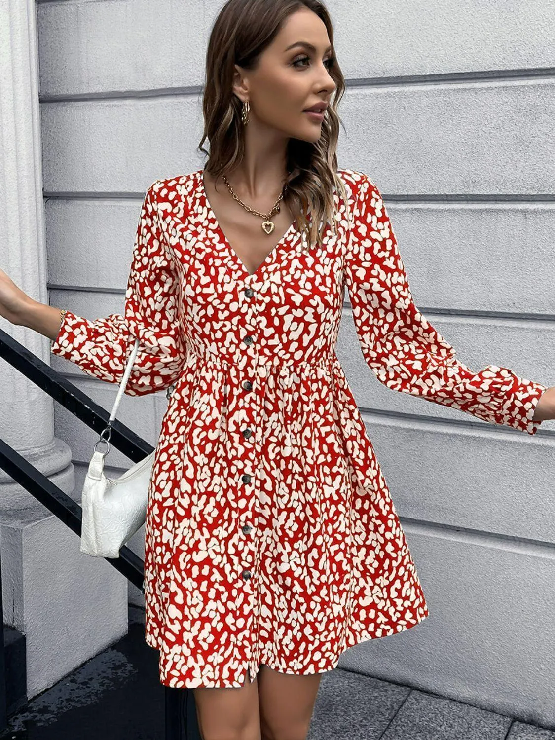 Weekend Leisure Long Sleeve Dress
