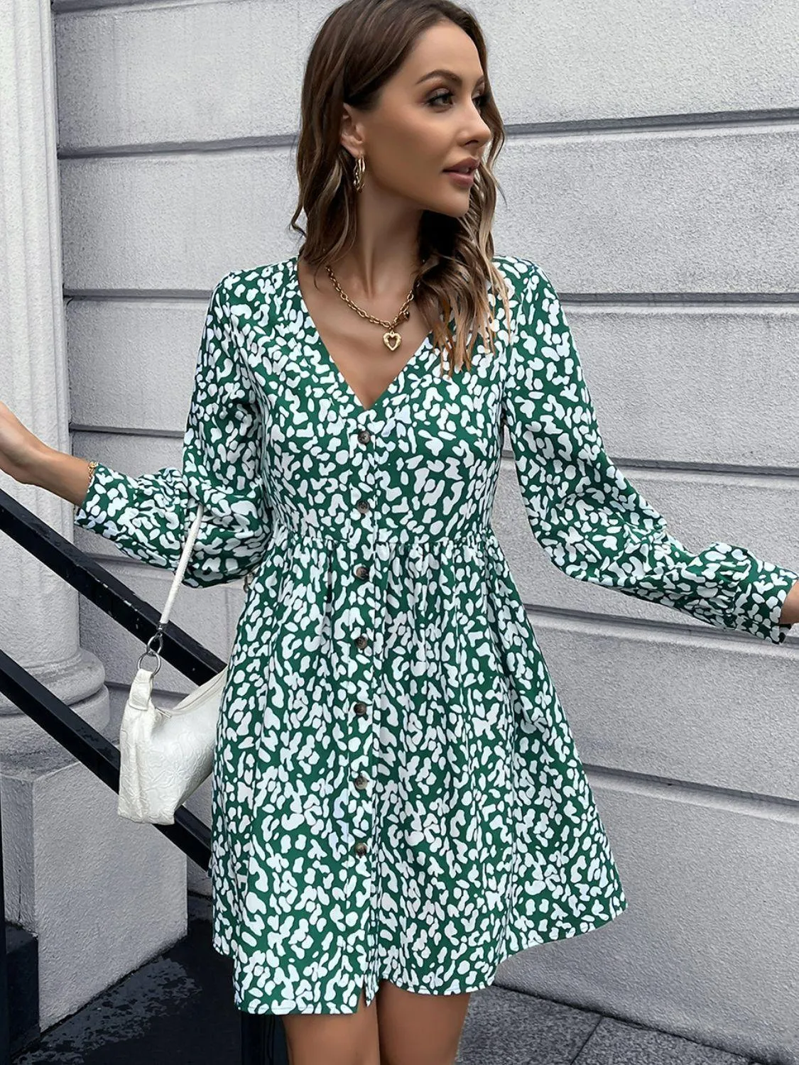 Weekend Leisure Long Sleeve Dress