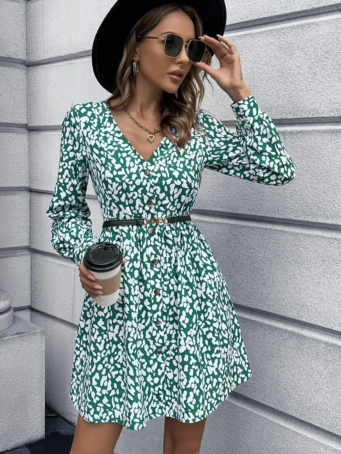 Weekend Leisure Long Sleeve Dress