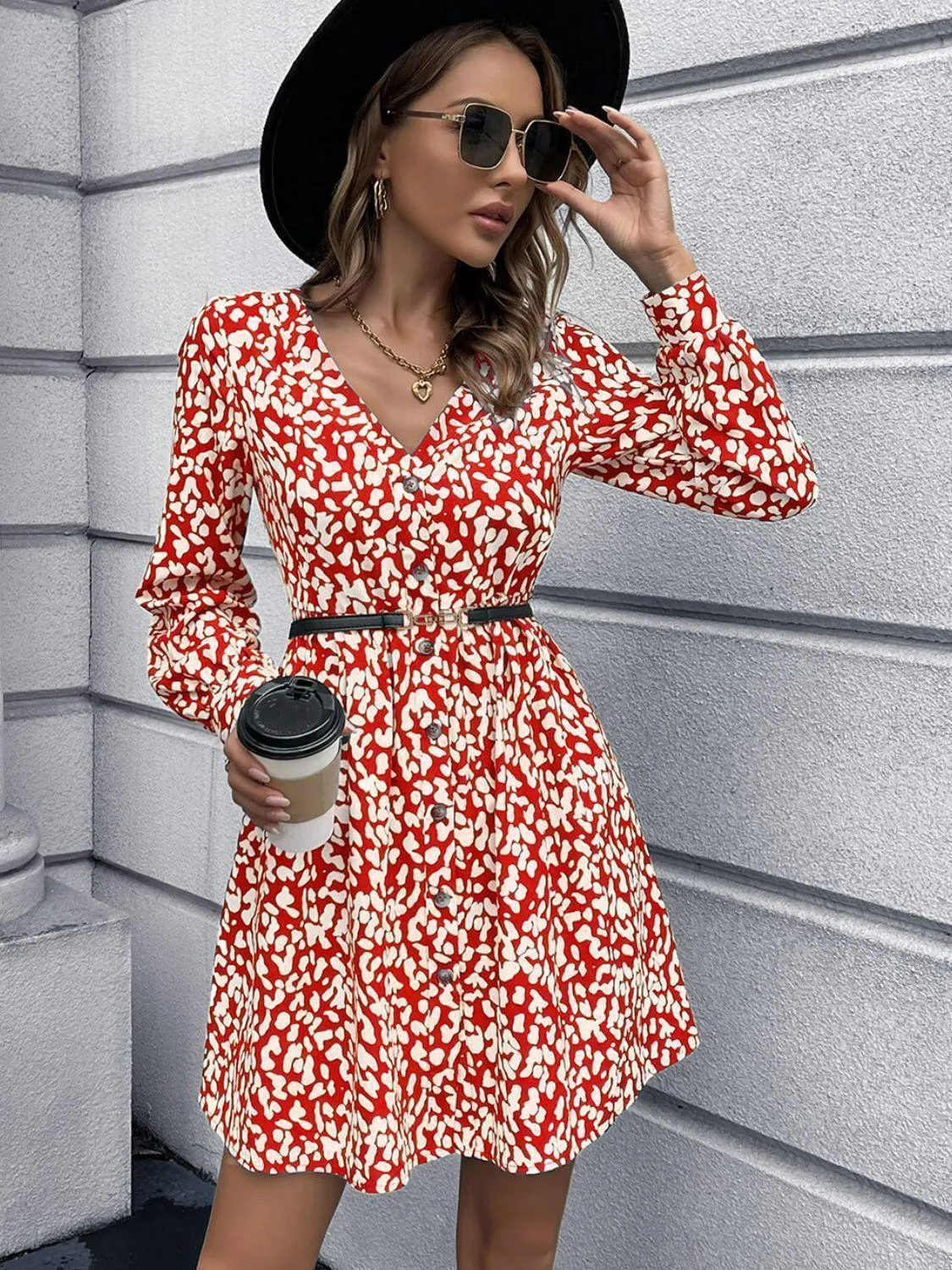 Weekend Leisure Long Sleeve Dress