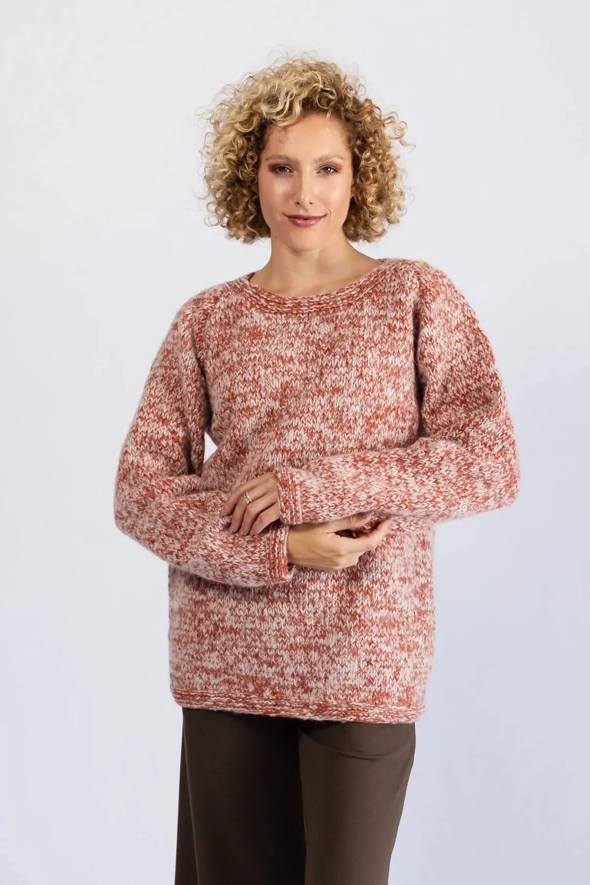 Wool Sweater - Burnt Orange