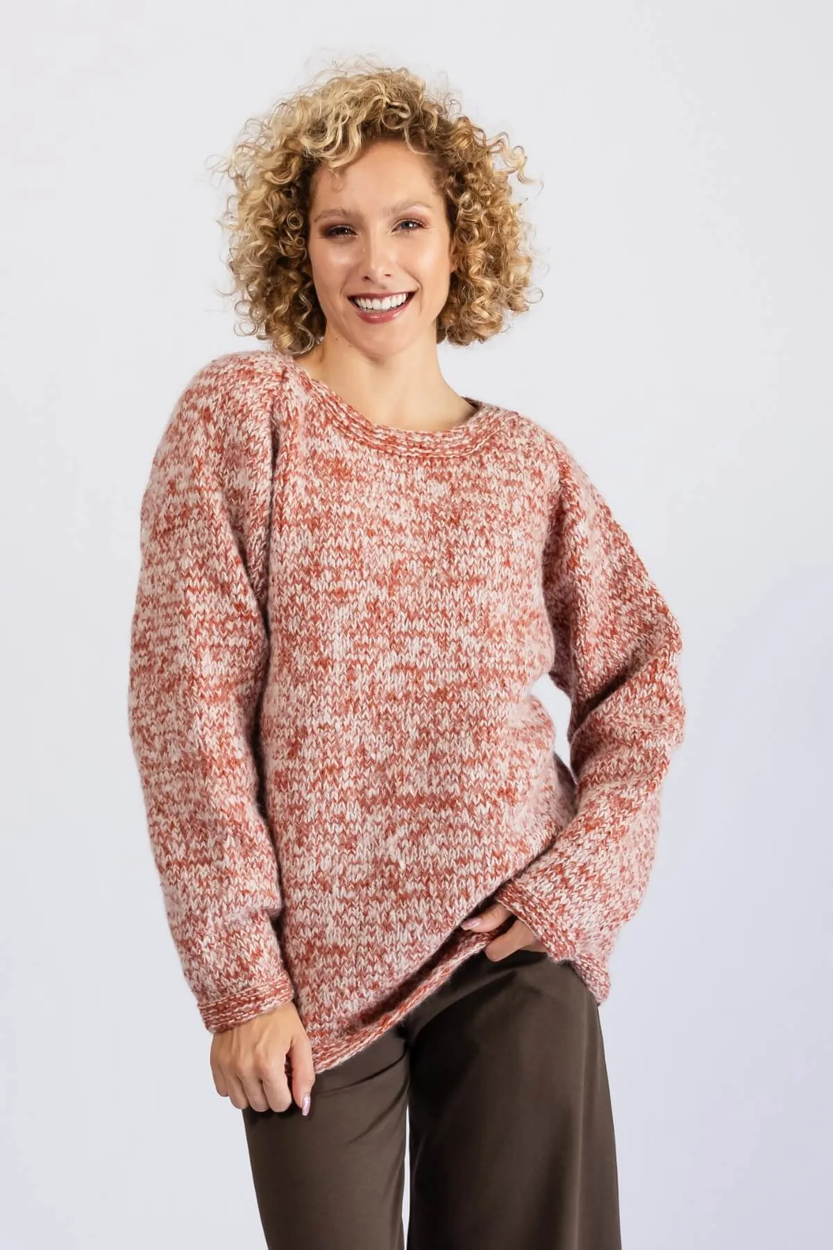 Wool Sweater - Burnt Orange