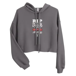 Yellowstone RIP Can Come Down My Chimney Any Time Women's Fleece Crop Hooded Sweatshirt